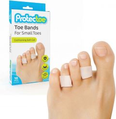 Protectoe Gel Toe Bands for Small Toes - Pack of 10
